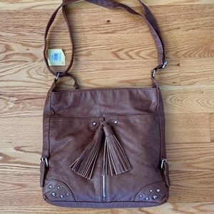 GAL NWT Vegan Leather Brown Bag